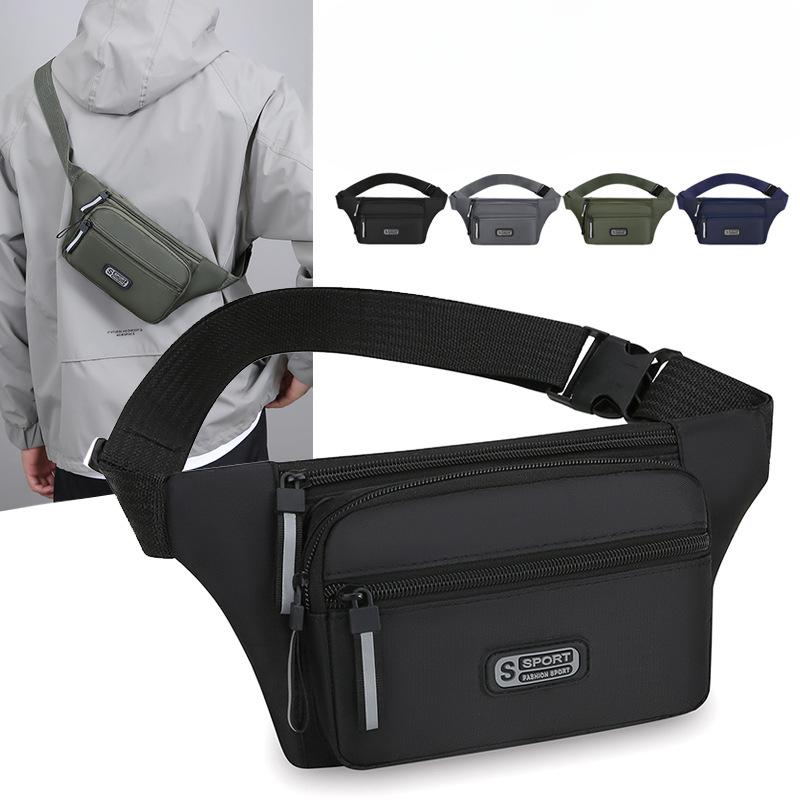 New Multi Functional Men's and Women's Sports Pocket Portable Cashier Business Chest Bag Commuting Simple Shoulder Messenger Bag