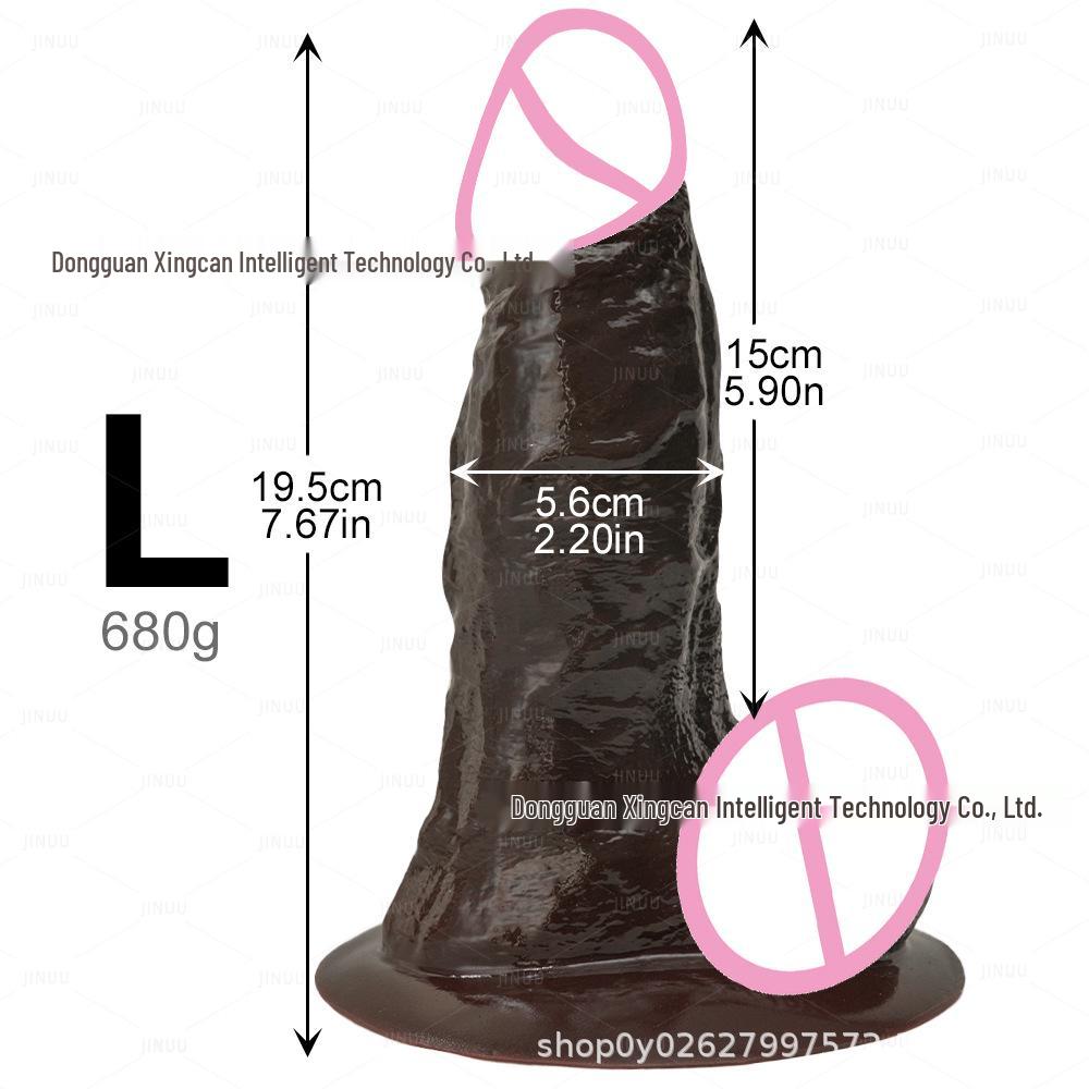 Realistischer Silikondildo mit Adern und weicher Oberfläche für weibliche Lust