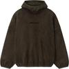 Fear of God Essentials Suede Fleece Modern Hoodie Brown Men Tops 192HO256943F