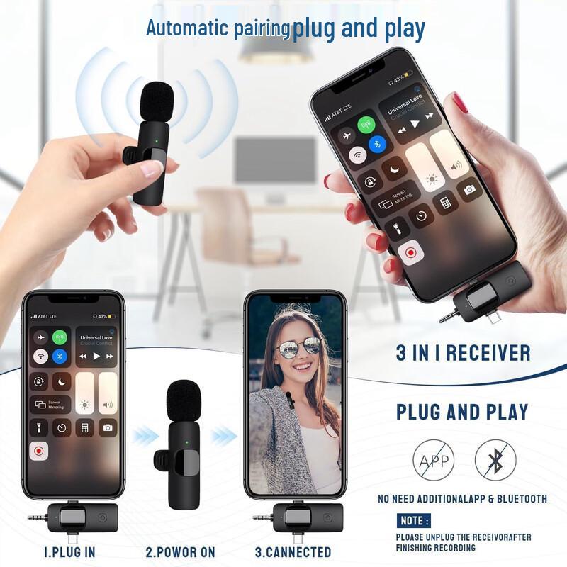 Lilang K15 Wireless Lavalier Microphone