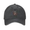 The Doberman Cartoon Men Women Baseball Cap Dog Animal Oversized Distressed Denim Hats Cap Vintage Outdoor Summer Headwear