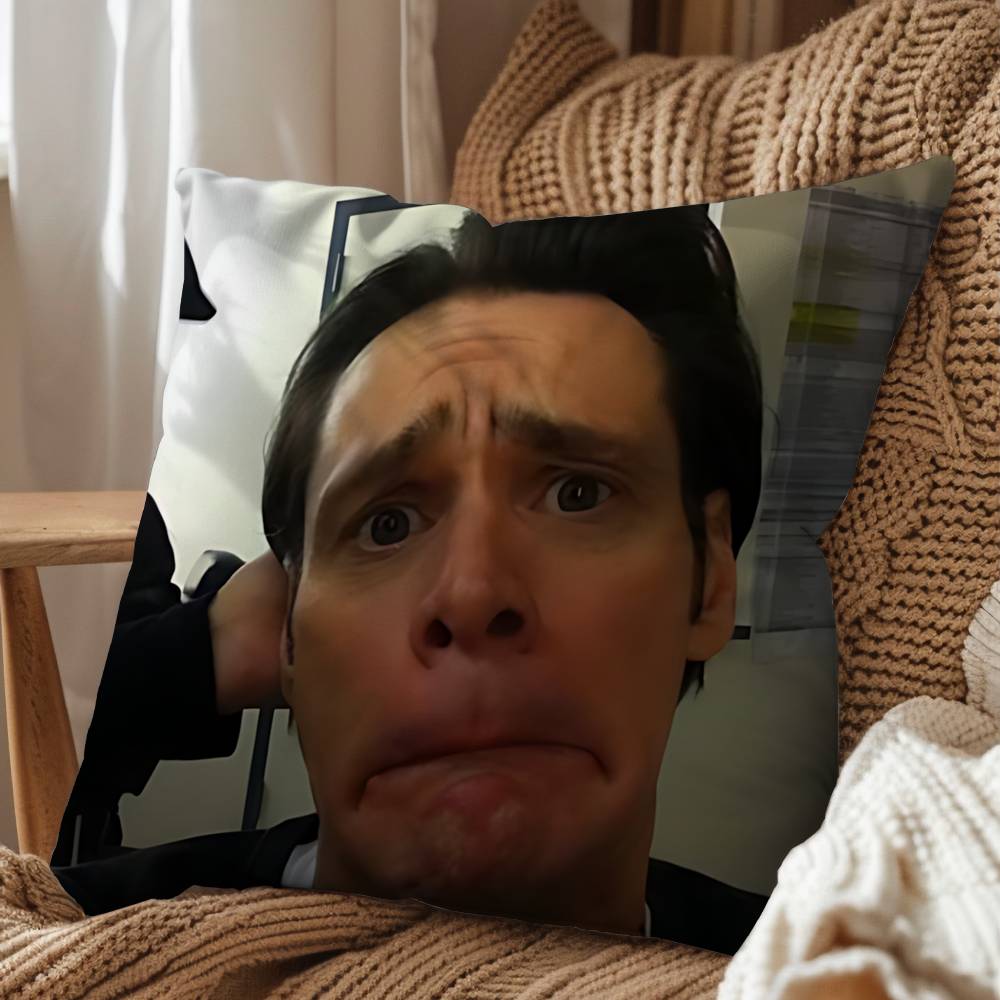Abstract Humor Jim Carrey Ace Ventura Pillow Cover Living Room Sofa Cushion Cover Bedroom Room Bed Pillow Cover Home Decoration