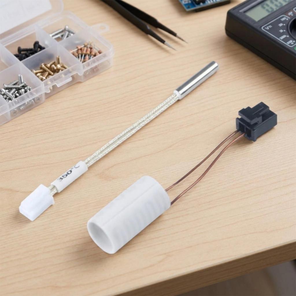 Printer Head End Replacement Kit 70 Mm Conductor Thermistor Assembly White Connector Ceramic