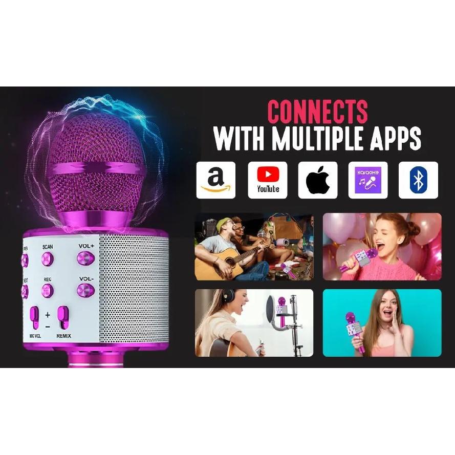 Kids Karaoke Microphone for Girl Toys,Christmas Birthday Gifts Ideas for 3 4 5 6 7 8 9 10 Year Old Girls
