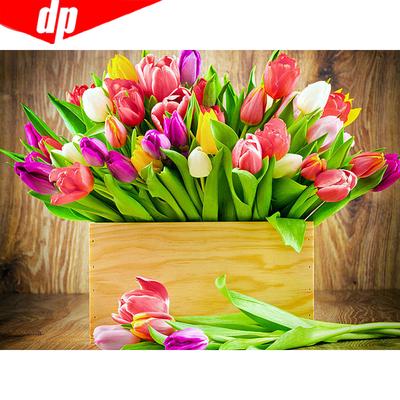 5D DIY Diamond Embroidery Full Display Flower Cross Stitch Mosaic Full Round Diamond Painting
