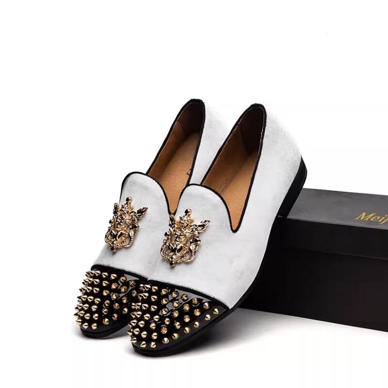 Fashion New One-foot Personalized Custom-made Business Fringed Breathable Bean Shoes and Matte British Casual Wedding Leather Shoes A25