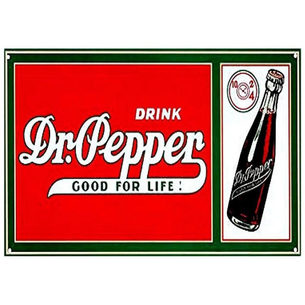 Dr. Pepper Cola Metal Signs Wall Art Posters Plaque Vintage Iron Painting Decoration for Man Cave Home Cafe Garage Club Bars