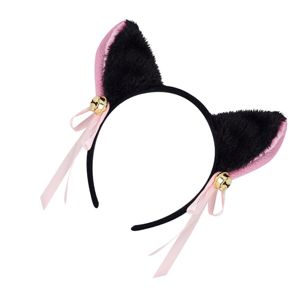 Kitten Headbands Cosplay Bell Cat Ear Hairbands Headwear Makeup Washing Face Hairbands Birthday Party