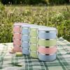 Oem Outdoor Camping Polished Surface Large Capacity Portable Sealed Multi-layer Partition 304 Stainless Steel Lunch Box