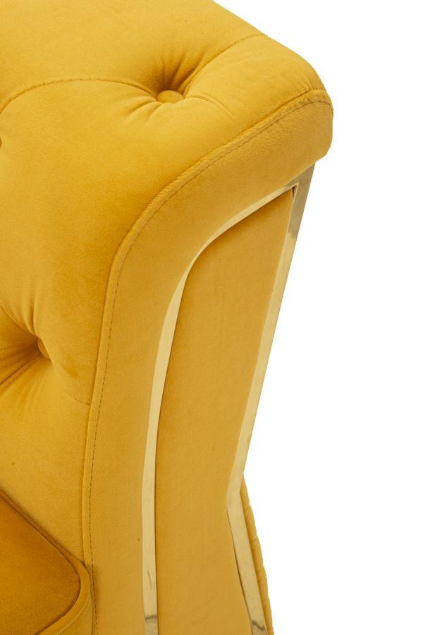 Armchair Emy Mustard With Cushion Cm 104X83X76