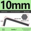 Medium Carbon L-type Hex Key Wrench, Hardened Steel, Black Oxide, 2mm-8mm