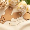 100Pcs Jewelry Display Cards, Thick Necklace Bracelet Keychain Kraft Paper Cards For Selling Small Business Supplies