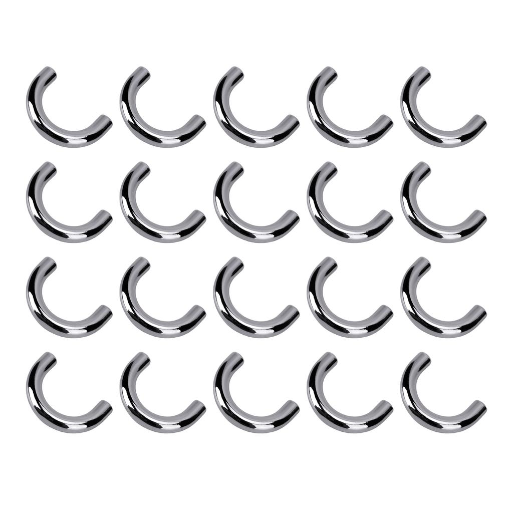 20 Set Metal Connector Buckles for Bag Arch U Shape Ring Buckle Connector with Screws for Leather