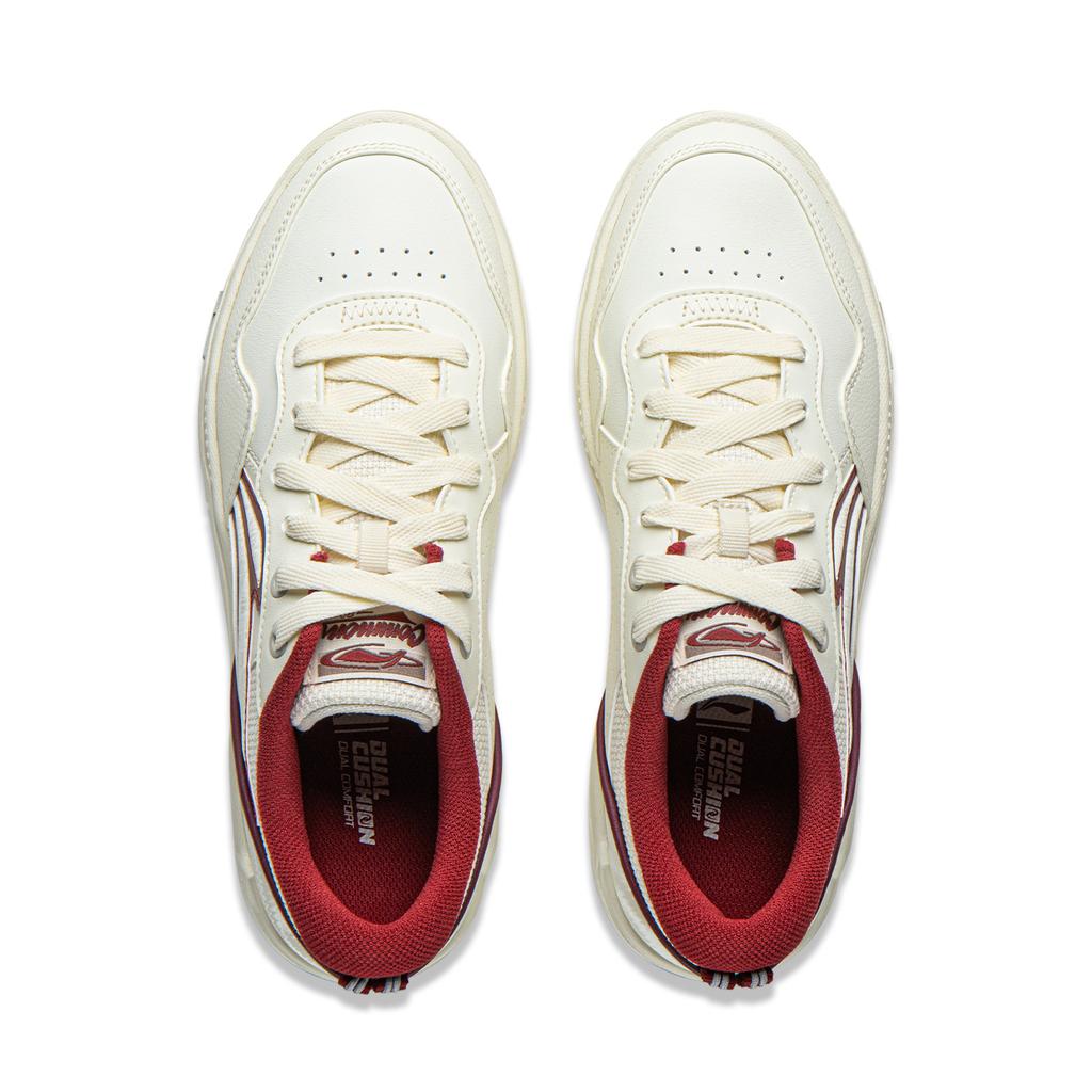 Li Ning Common 80s Coverage Slip Resistant, Abrasion Resistant, Lightweight Low top Skateboard Shoes Women's AGCW120-1