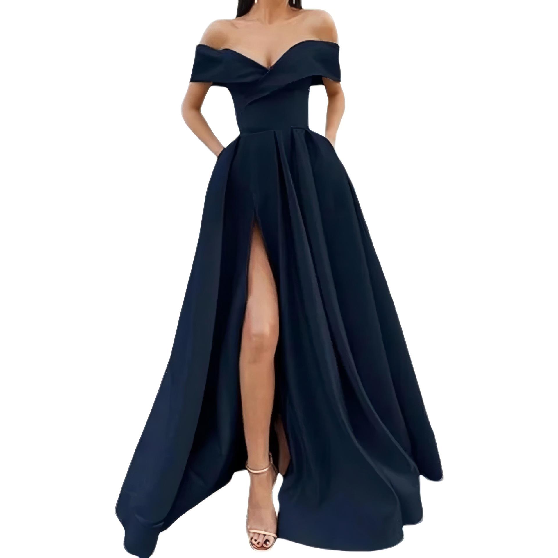 Bezlencīšu Bodycon Vakarkleita ar Sānu Izgriezumu