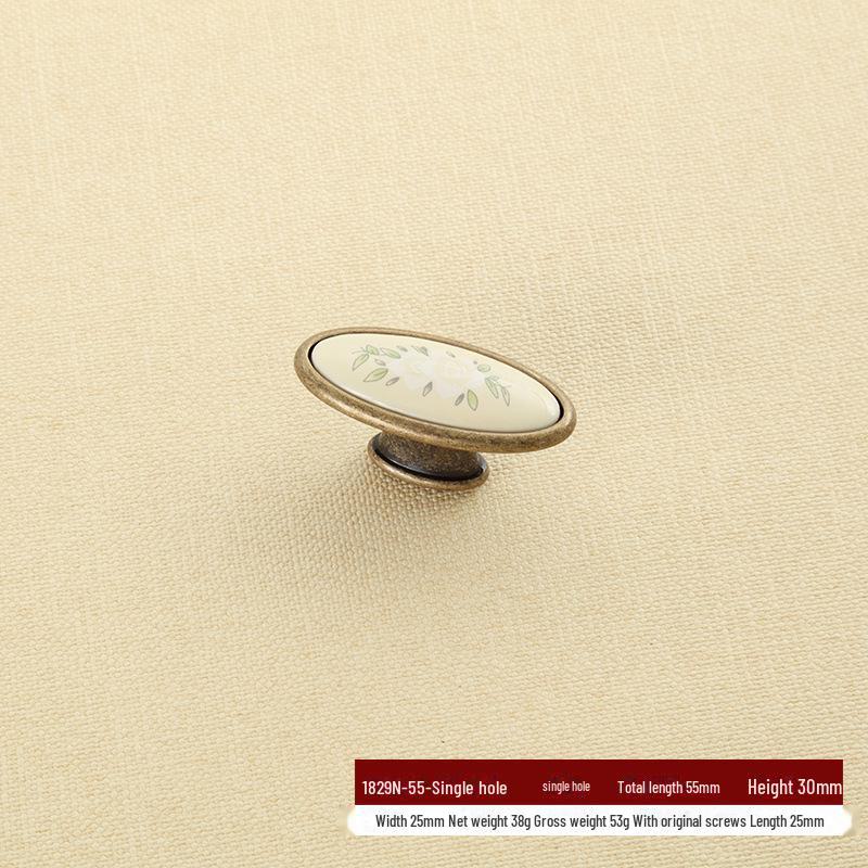 

Старовинні керамічні ручки з цинкового сплаву в європейському стилі для шаф і дверей гардеробу