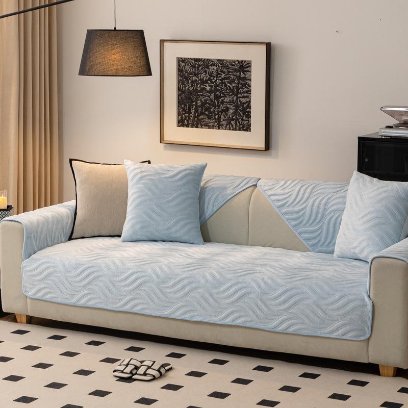 Crystal Fleece Sofa Cushion Winter High-End Four-Season Universal  New Plush Seat Cushion Light Luxury Sofa Cover Towel