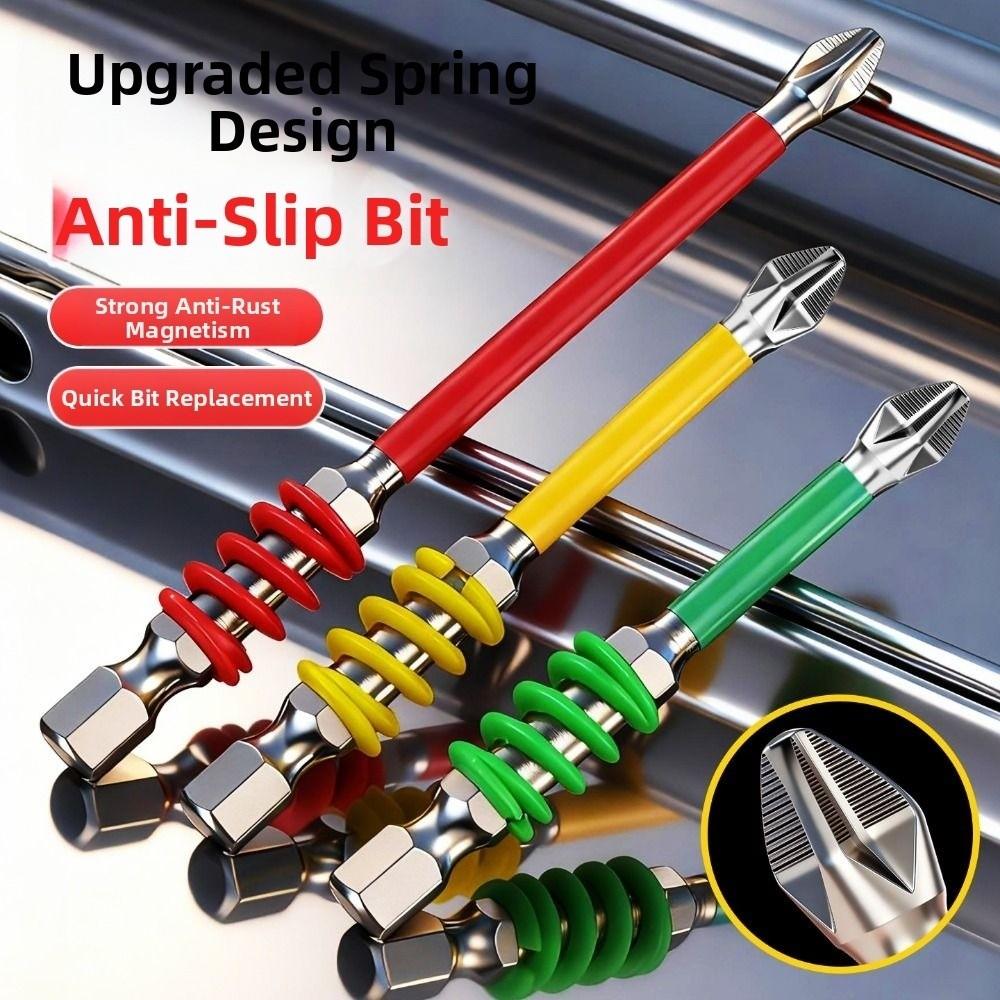 65/70/90/150 Mm Screwdriver Drill Bits With Spring Impact Batch Head  Power Hand Tools