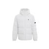 Down Jackets Men's White Hooded Moderate MCJ116-W2Y