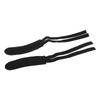1 Pair Fixed Gear Road Bike Bicycle Cycling Adhesive Pedal Toe Clip Strap Belt Black
