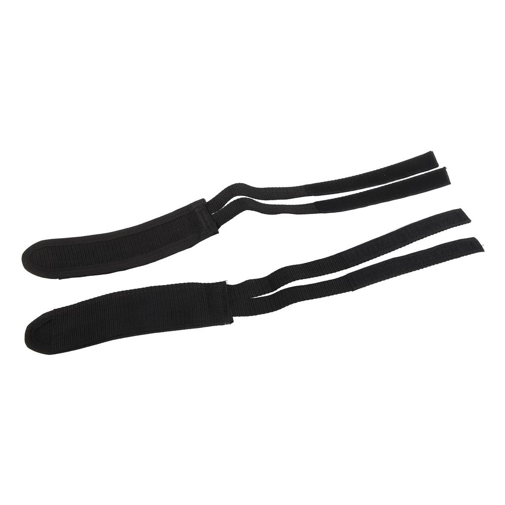 1 Pair Fixed Gear Road Bike Bicycle Cycling Adhesive Pedal Toe Clip Strap Belt Black