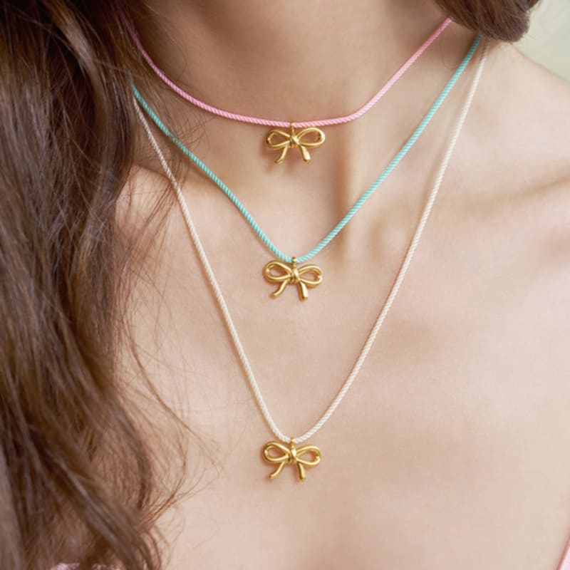 

MELA BIANCA Rosella sliding necklace beige