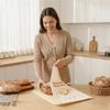 1pc Beeswax Coated Beeswax Bread Bags Organic Linen Food Storage Bags Sourdough Bread Bags  Homemade