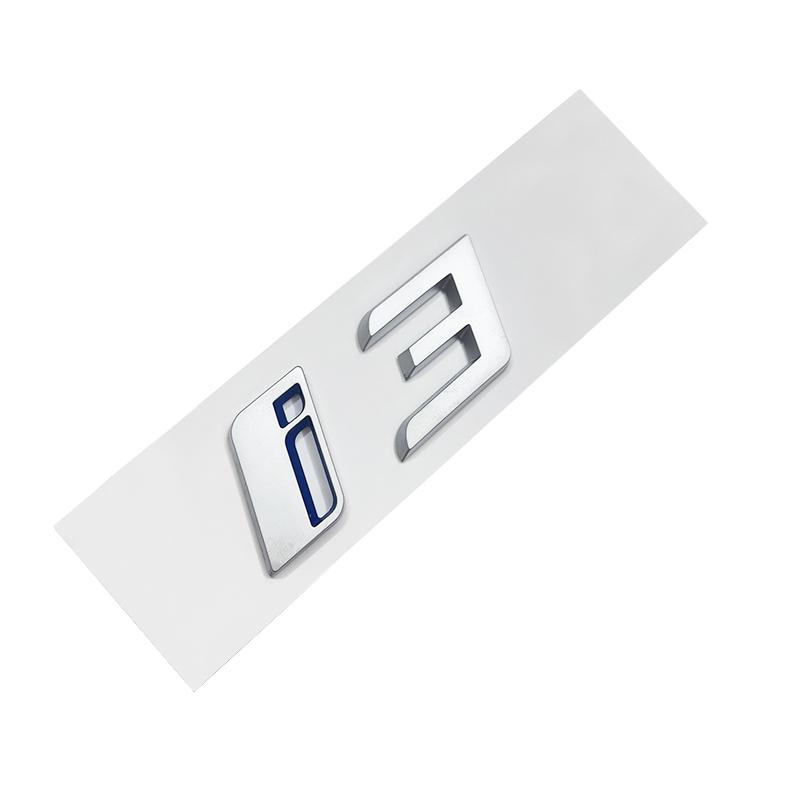 Car Stickers ABS 3D Letters Rear Trunk Emblem Logo for BMW iX i3 i4 i7 iX3 iX4 iX7 Matte Silver Accessories tv2