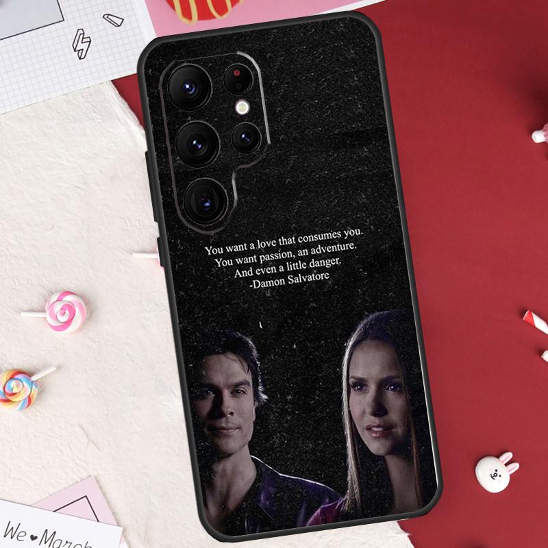 Vampire Diaries Damon Salvatore Case For Samsung Galaxy S26 Ultra S20 S21 S22 S23 S24 S25 Ultra S10 Plus S25 FE Cover Shell