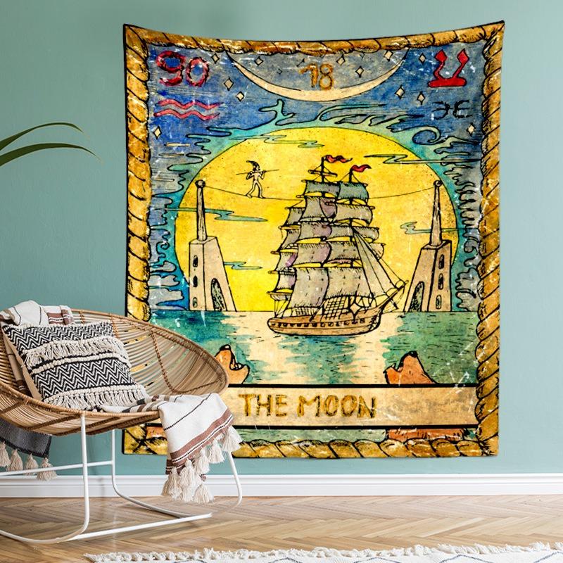 Retro Mural Pattern Tapestry Home Wall Decoration Tapestry Office Living Room Tapestry