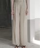 Ssikeoseun Irregular Back Detail Wide Pants_Olive