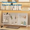 Pegboard Desktop Vertical Storage Rack - No-Punch Student & Office Shelf