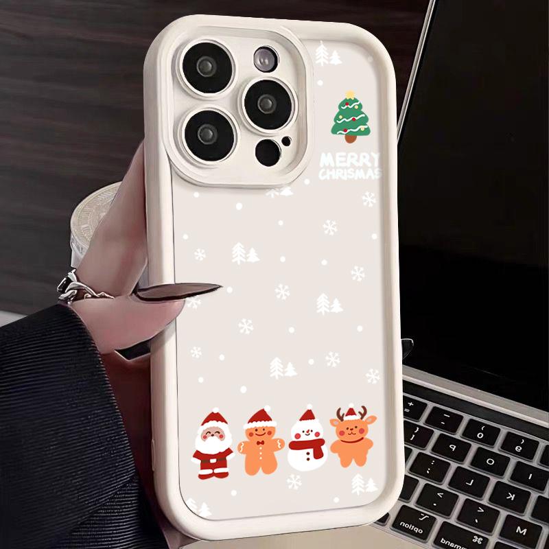

Merry Christmas Soft TPU Case For iPhone 17 15 16 Pro Max 14 13 12 11 Pro Max 16e Shockproof Silicone Phone Cover Year Gift iPhone 17 Pro Max