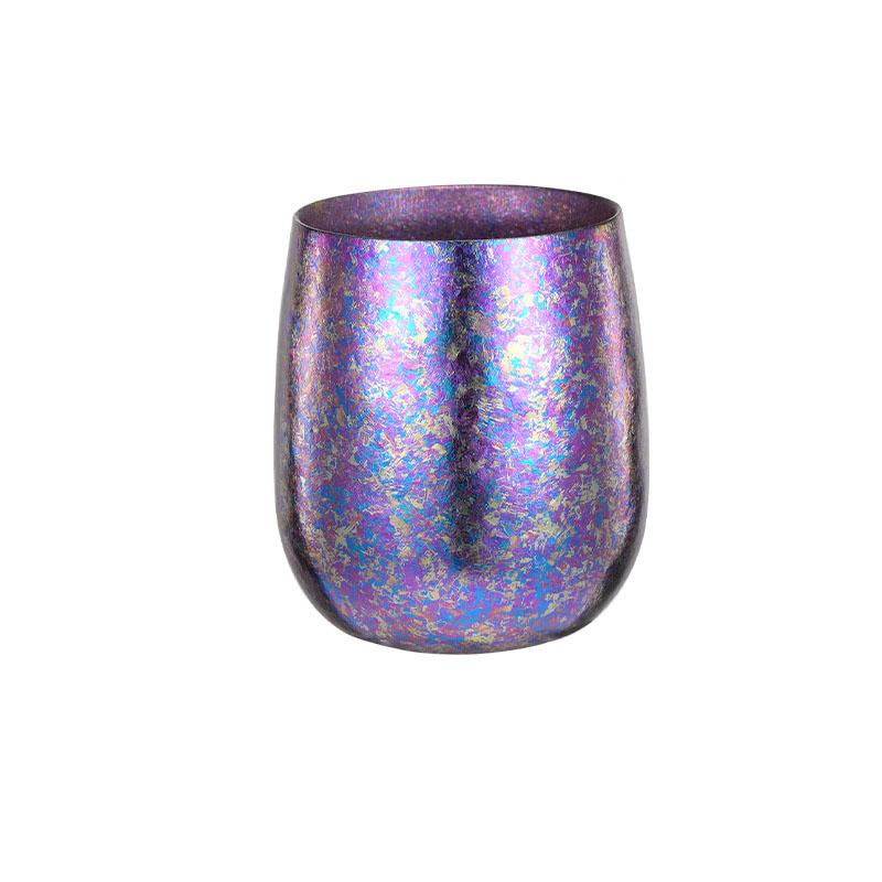 60/120/240ML Pure Titanium Egg Cup,Double Layer Thicked,Heat Insulation,Antibacterial Preservation,Ice Flower,Outdoor Beer Mug
