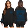 Women's Fashion Long Sleeve Print Round Neck Loose Pullover Sweater Top