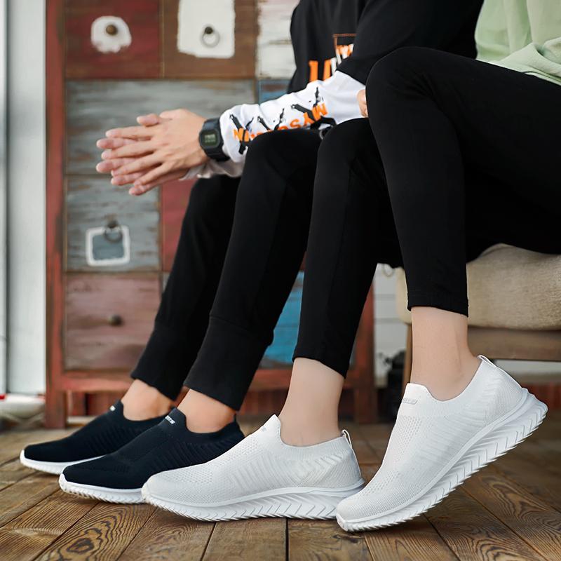 35-46 Unisex Sports Shoes Breathable High Elastic Socks, Flying Loafers, Ultra -lightweight Women's Sports Shoes
