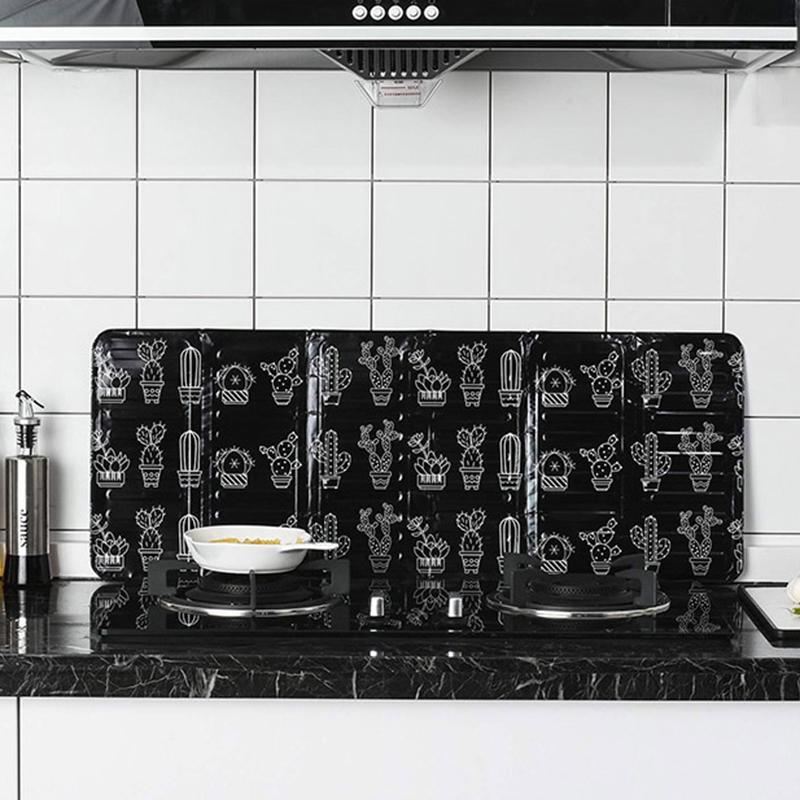 1/2/4PCS Aluminum Foil Kitchen Cooking Oil Splash Guard Gas Stove Heat Burn Proof Board Splatter Protection Screen Cover Anti