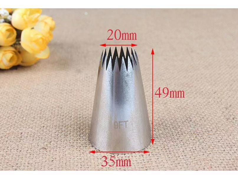 

Набор насадок из нержавеющей стали в форме сердца и квадрата, 24 и 32 зубца для украшения выпечки. 9FT