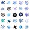 50 Light Color Snowflake Graffiti Stickers Christmas Decoration Laptop Electric Car Stickers