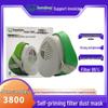 Baoweikang 3800 Industrial Dustproof Mask with Filter Cotton - Breathable Protection for Grinding and Mining