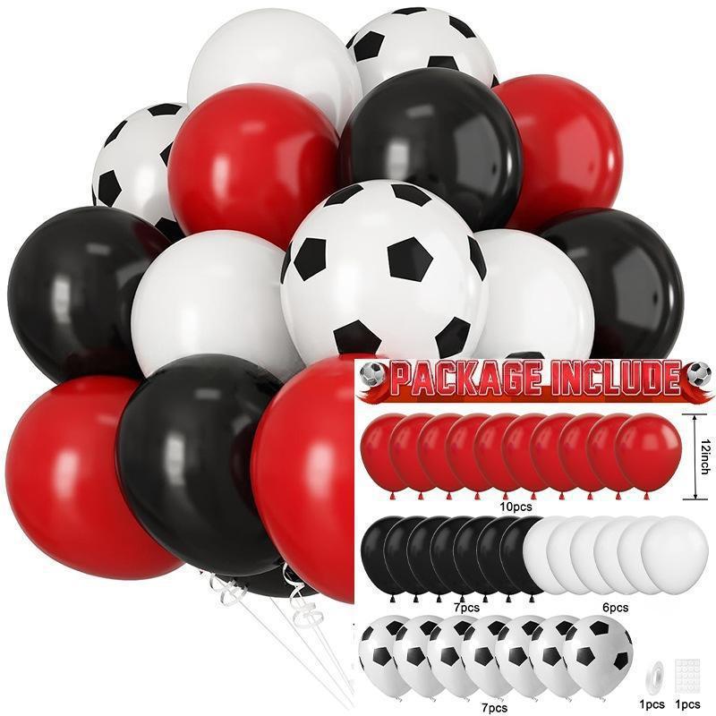 30 buc. Baloane pentru Petrecere Fotbalistică cu Tematică Cupa Mondială - Perfecte pentru Zile de Naștere și Sărbători