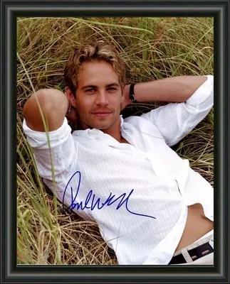Paul Walker 2 - A4 Signed Autographed Photo Poster