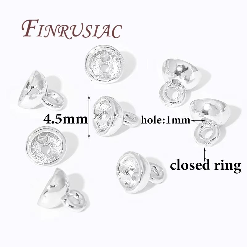 10/20 Stück 18K Vergoldete Quetschperlen Für Schmuck, Quetschperlen-Abdeckung, Perlenendkappen Kugelkette Verbinder, DIY Zubehör, Quetschperlen Endkappe