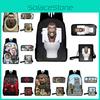 Skibidi Toilet Prank Backpack Set Fun And Versatile, Multiple Colors And Sizes Available, Suitable For All Genders