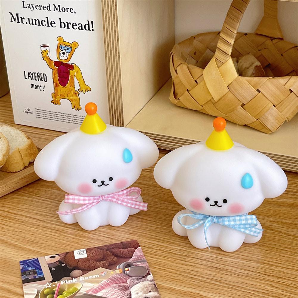 Lamp Button Night Cell Powered Cartoon Cute Dog Shaped Atmosphere Lights