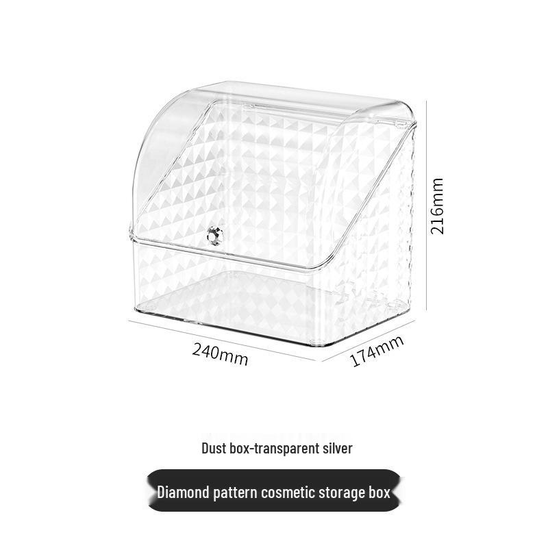 

Прозрачный пыленепроницаемый настольный ящик для хранения косметики с выдвижными ящиками для средств по уходу за кожей и помад