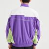 Li Ning Sports Fashion Series Color Block Half-Zip Loose Stand Collar Jacket Men Jacket White Purple AFDQ189-1