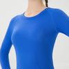 Women's Quick-Dry Long Sleeve Sports Top - Tight-Fit, Sweat-Wicking Yoga & Running Shirt