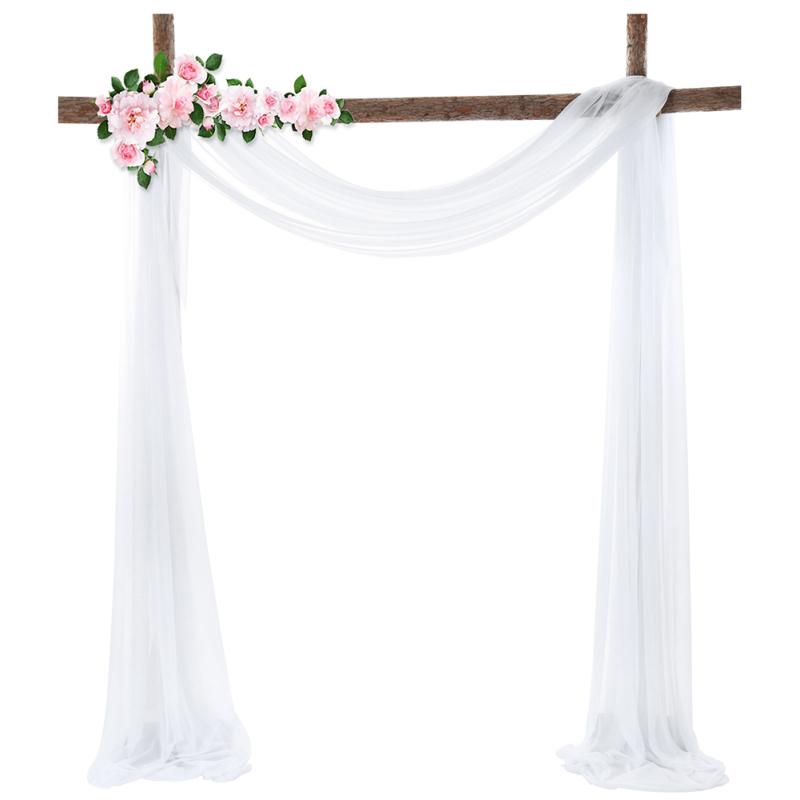 Chiffon Drapery Densed Stretch Yarn Wedding Arch Outdoor Background Draping Fabric Photography Props