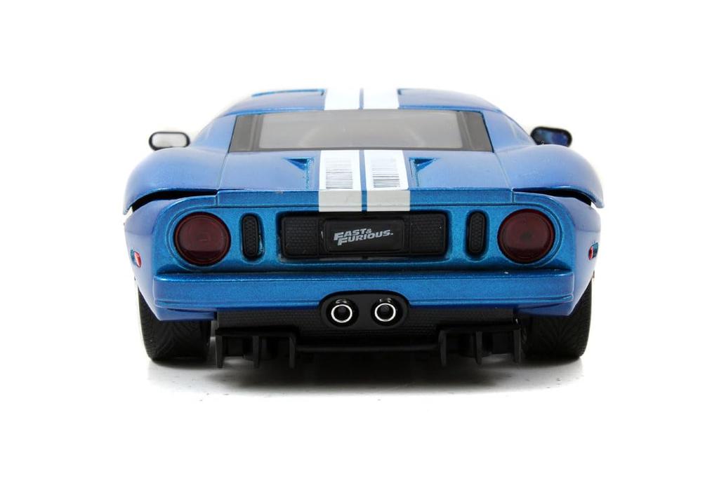 Jada Toys Fast Furious Series Ford GT Blue Metallic Finished Product JADA97177 & 1/24 F&F